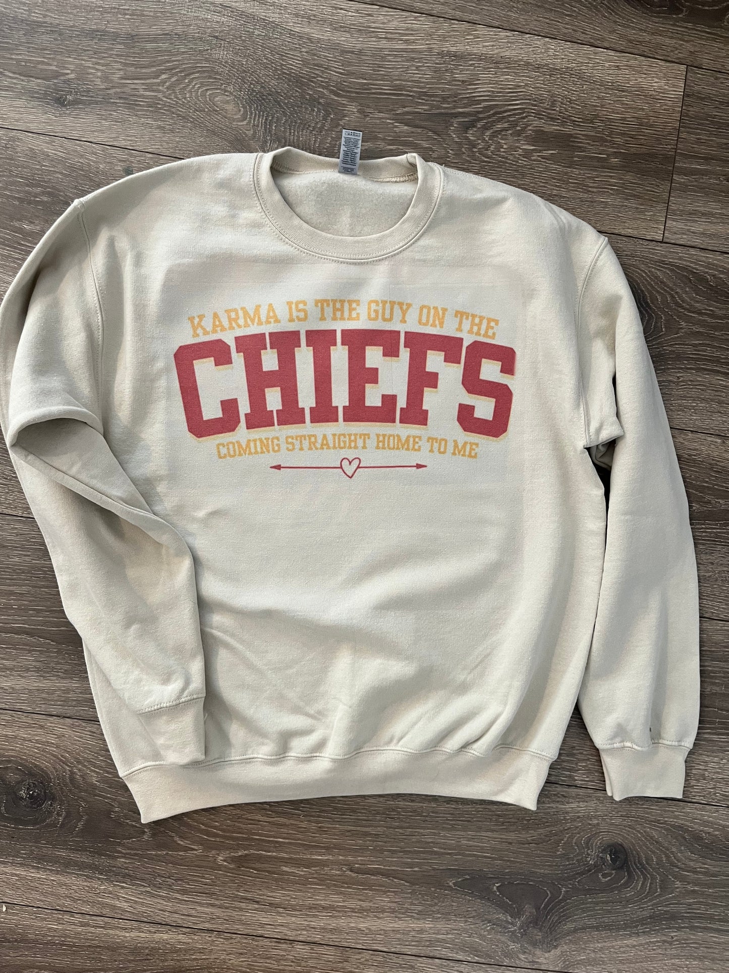 Karma is the Guy on the Chiefs Crew Neck