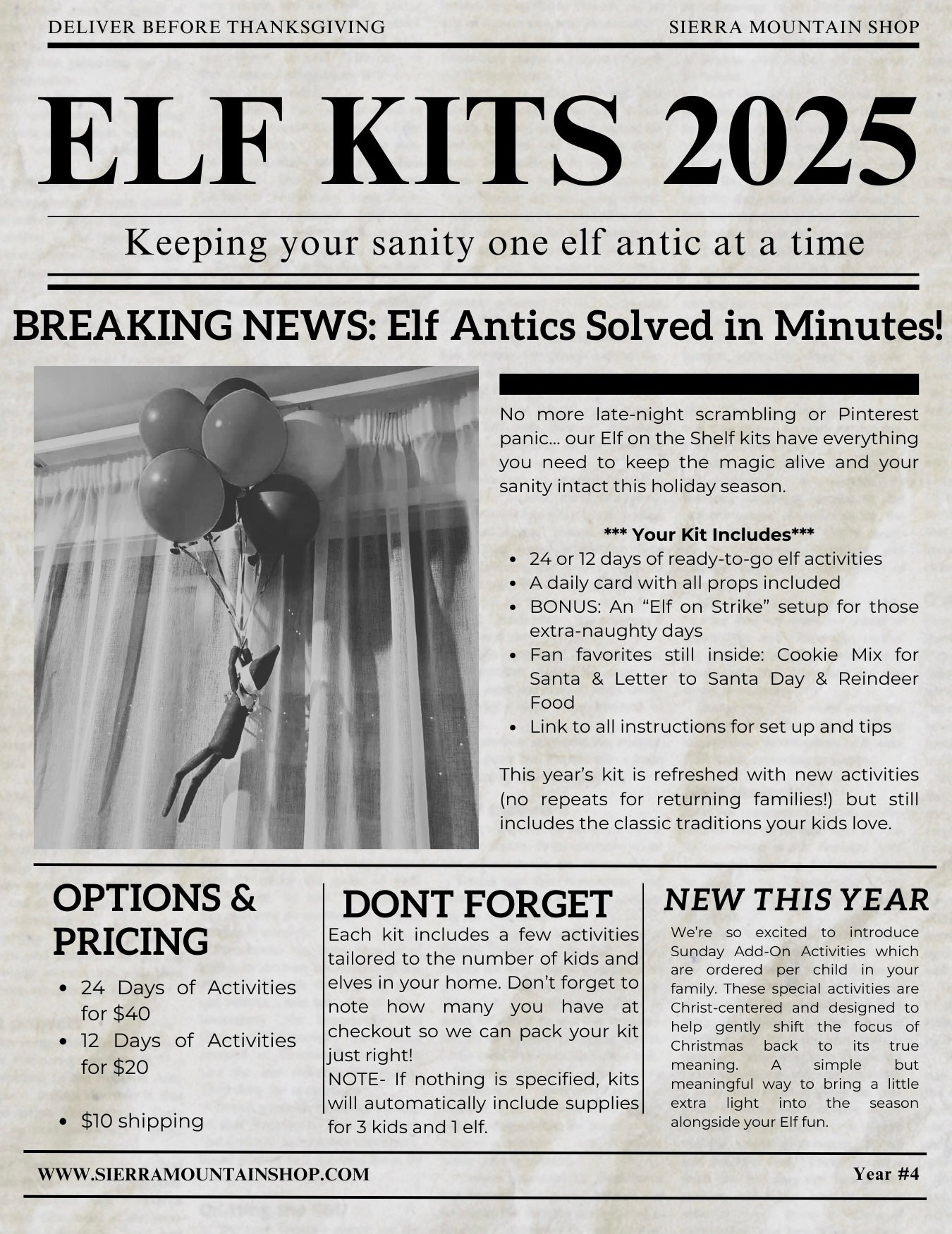 Elf on the shelf Kits 2025