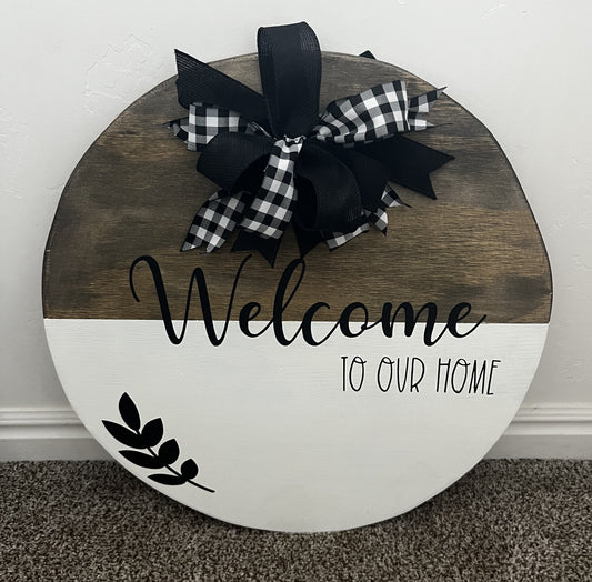 Welcome to our Home- Door Round